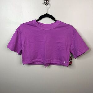 DSG Front Tie Crop Tee Oversized Sz 2XS